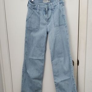 Abercrombie & Fitch High Rise Wide Leg Jeans Girls Size 11/12
